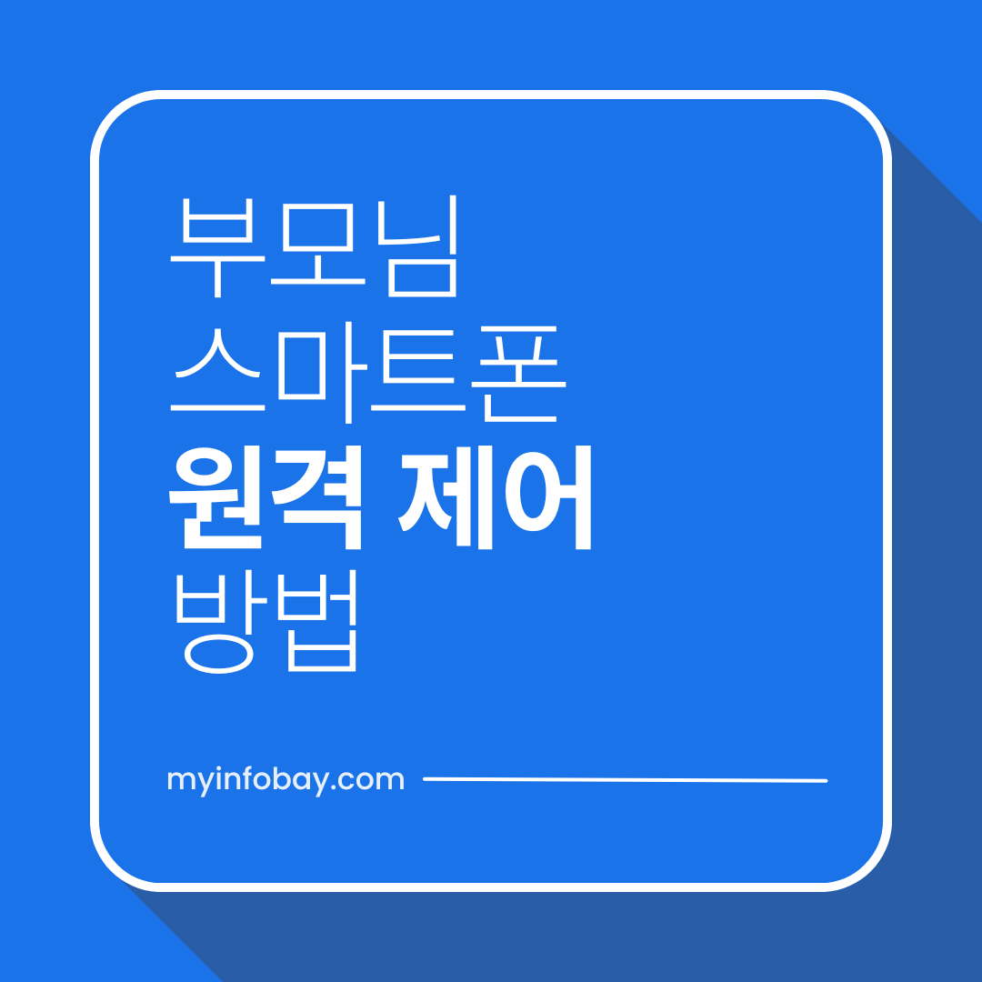 부모님 스마트폰 원격 제어